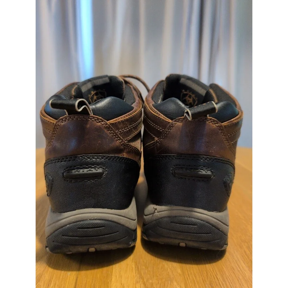 Ariat Men's Brown ATS Terrai Leather Hiking Horse Riding Boots Size 10 EE